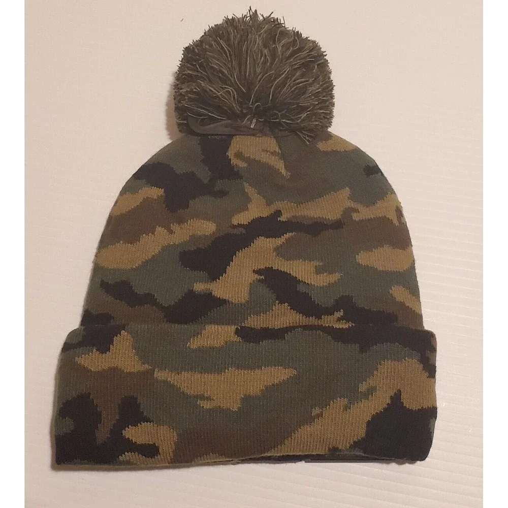 NEW Chicago Bulls NBA Salute to Service Camouflage Winter Beanie OSFM Hat Cap